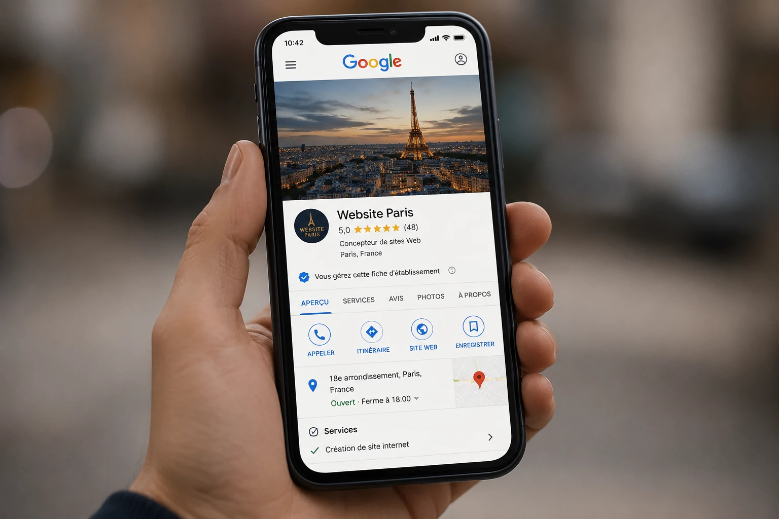Google Business Profile by Website Paris