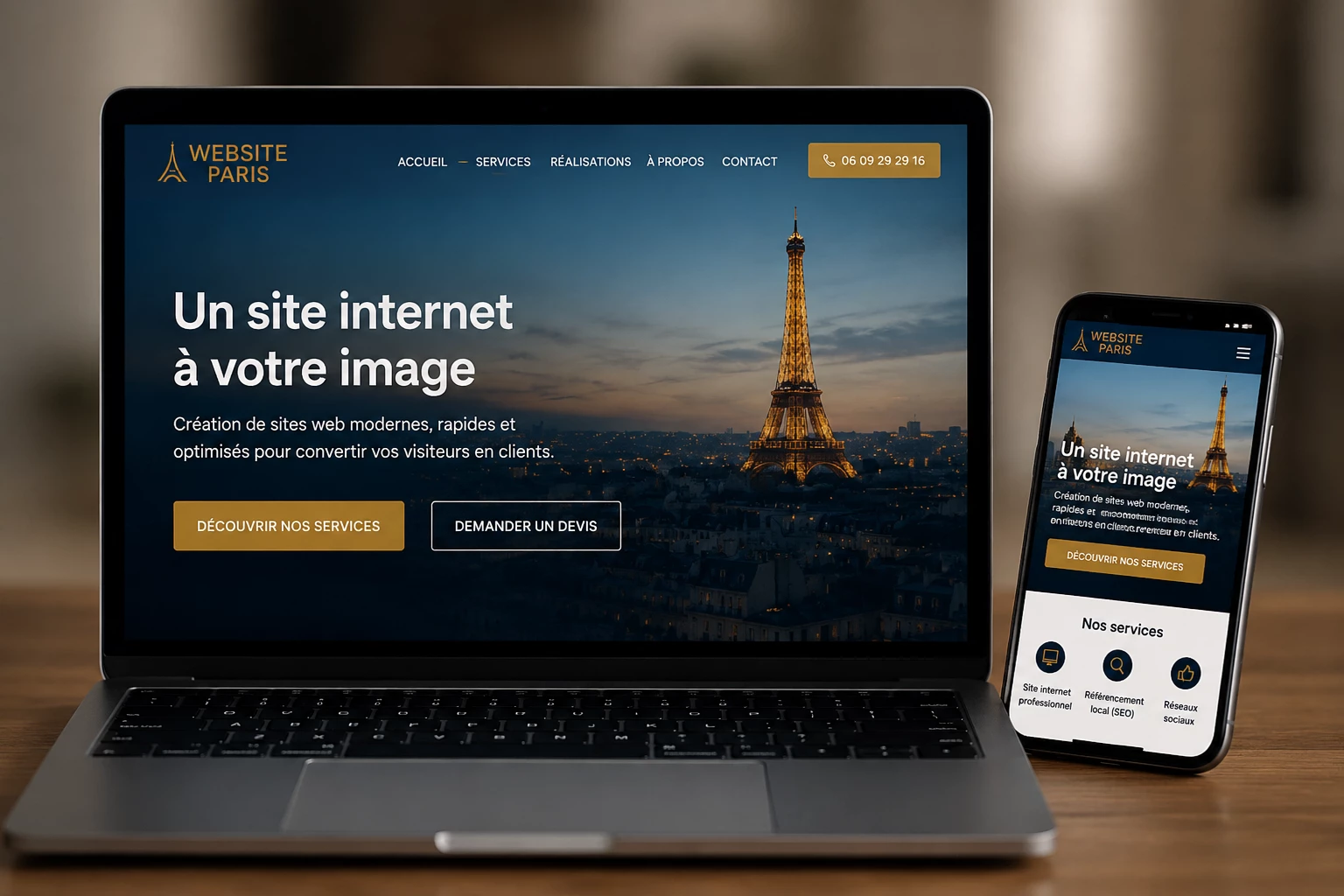 Site internet professionnel by Website Paris